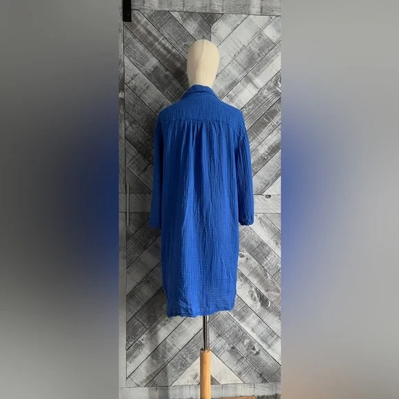 MICHAEL STARS NWOT CECILY DOUBLE GAUZE SHIRT DRESS - Picture 7 of 10